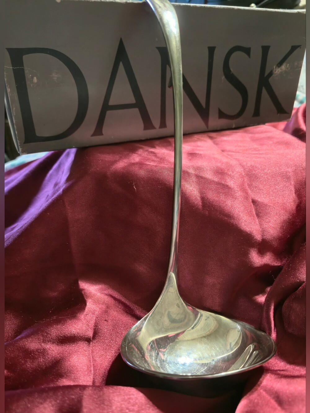 Dansk Vivianna Torun Bulow Hube Silverplate  Serving Ladle